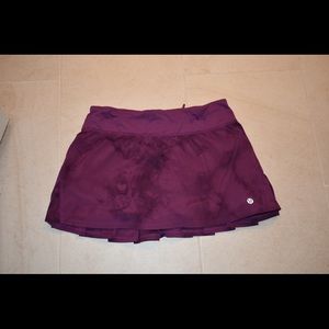 Lululemon Speed Skirt Purple Dewberry Spray